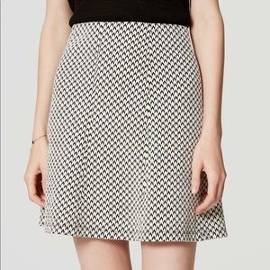 LOFT Chevron Flare Skirt